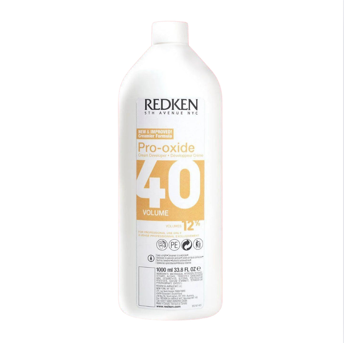 REDKEN Pro-oxide Cream Developer 40 Volume