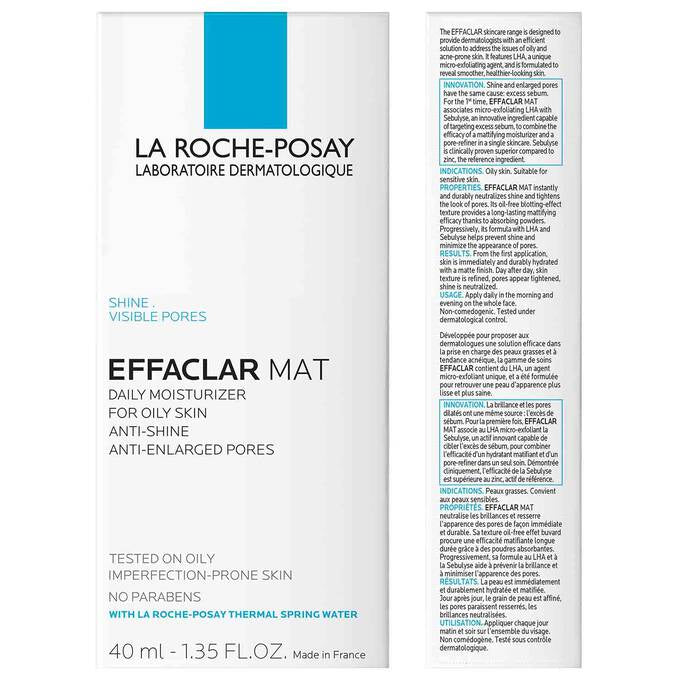 La Roche-Posay Effaclar Mat Mattifying Moistutizer for Oily Skin