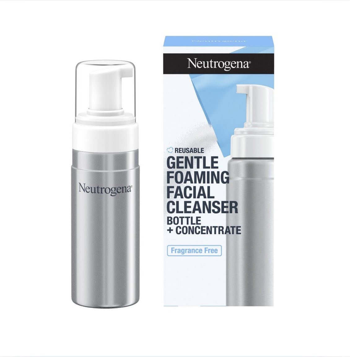 Neutrogena Reusable Foaming Cleanser Starter Kit, Bottle & Refill Pack