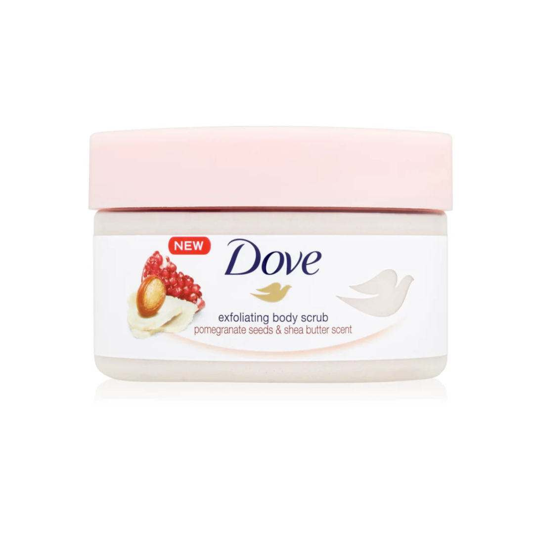 Dove Exfoliating Body Scrub Pomegranate Seeds & Shea Butter Scent