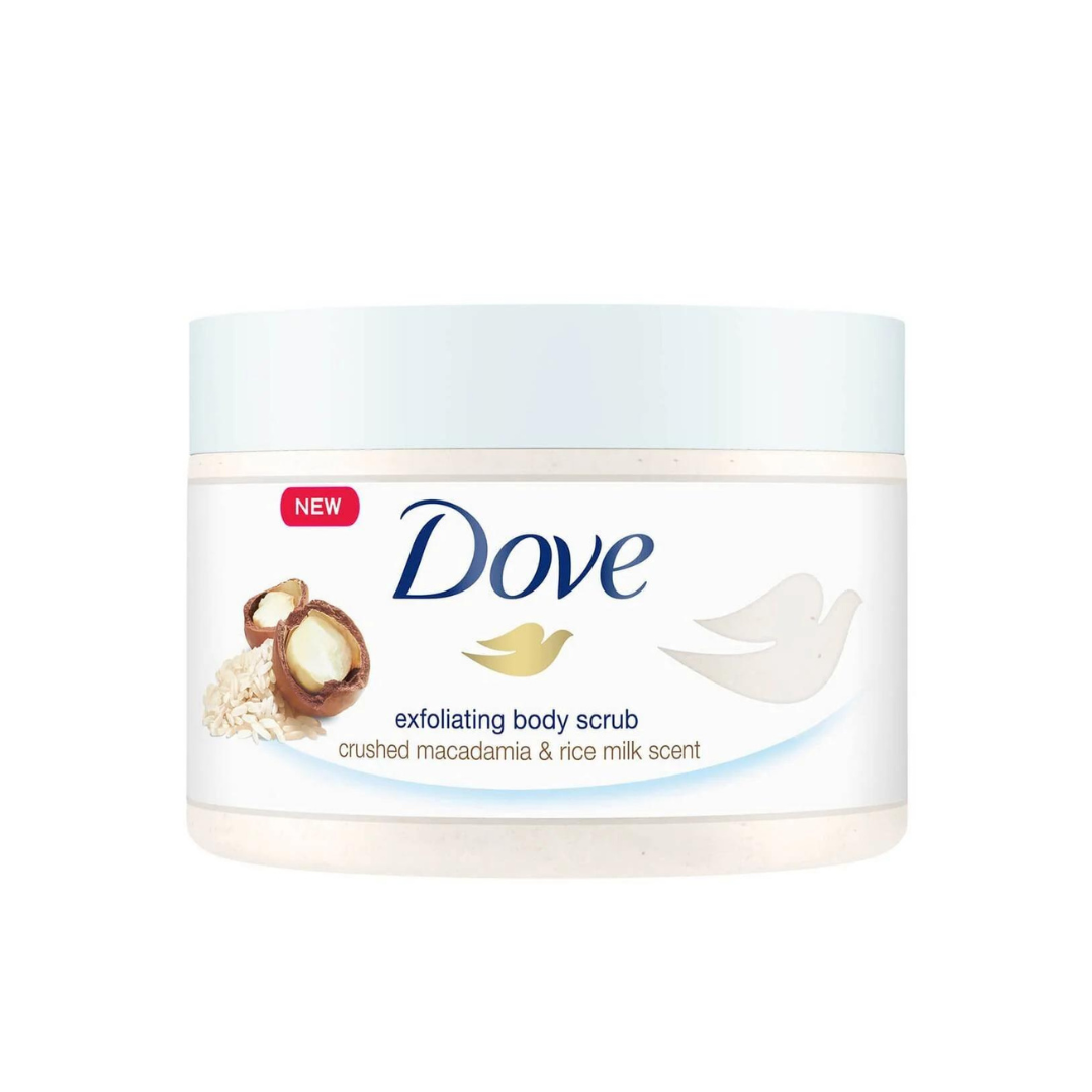 Dove Exfoliating Body Scrub Crushed Macadamia & Rice Milk Scent