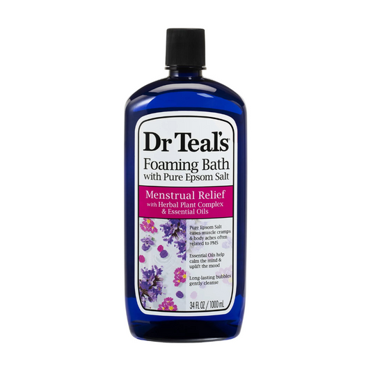 Dr Teal's Foaming Bath Menstrual Relief with Herbal Plant Complex & Essential