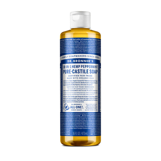 Dr. Bronner's 18-in-1 Hemp Peppermint Pure-Castile Soap