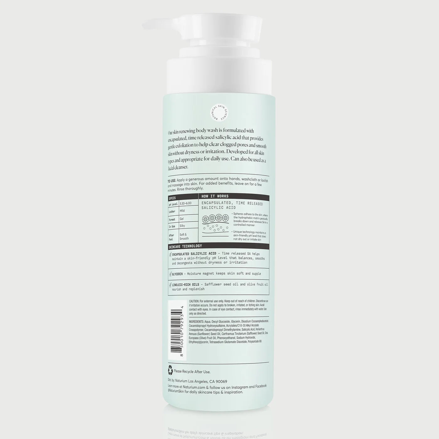 Naturium |The Perfector Salicylic Acid Body Wash