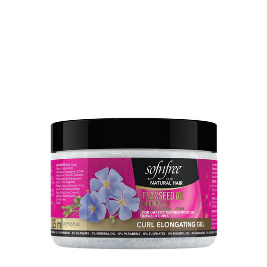 Sofnfree | CURL ELONGATING GEL WITH FLAXSEED OIL & ROSEWATER